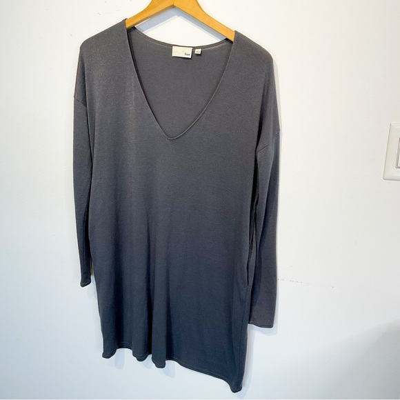 WILFRED ARITZIA Grey Long Sleeve Slouchy Top - Picture 3 of 11